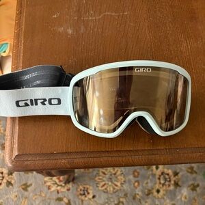 Giro Goggles with White Frame and Black Strap